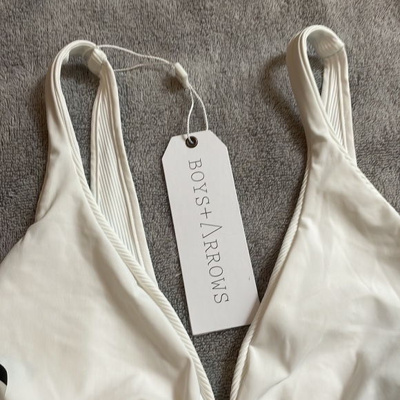 Boys + Arrows Reversible White Phil Bikini Top - Picture 10 of 12